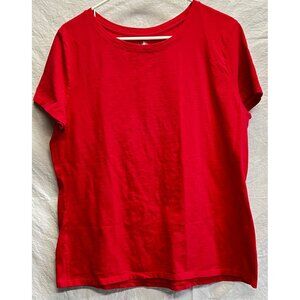 Just My Size Womens Red Short Sleeve T-Shirt IX/IXG (16W)